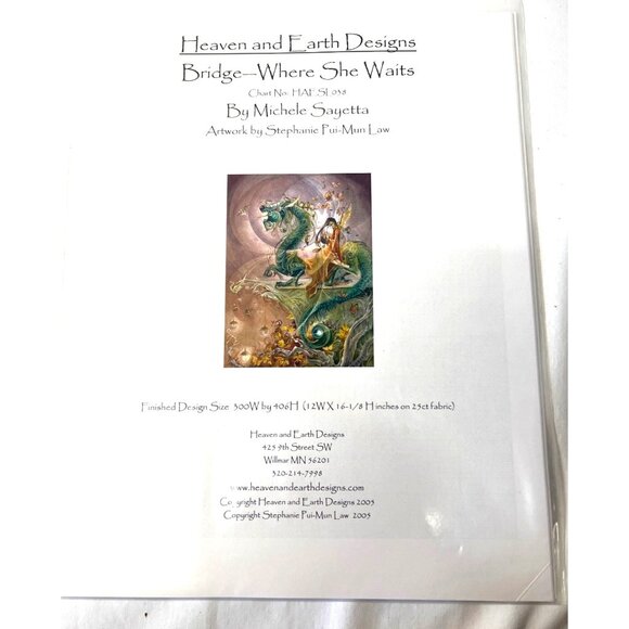 Bridge—Where She Waits Cross Stitch Pattern By Michele Sayetta Heaven & Earth De - Picture 2 of 5